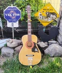 Vintage Stella Harmony Acoustic Guitar 18 Fret W/ Case Tailpiece Usa. Fixed Price $189.95.