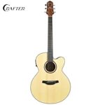 Crafter Silver Series Spruce Top Jumbo Cutaway Acoustic Electric Guitar Natural. Fixed Price $269.45.