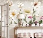 3D Long Pole Flower K6100 Wallpaper Mural Self-adhesive Removable Sticker Kay. Fixed Price $139.79.