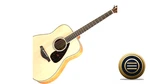 Yamaha Acoustic Guitar FG840 Label Red Natural Series Top Japan Case Vintage. Fixed Price $513.11.