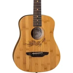 Luna Guitars Safari Bamboo 3/4 Satin Natural Acoustic. Fixed Price $249.00.