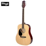 Stagg SA20D 3/4 Size Dreadnought Beginner Acoustic Guitar - Natural Left Hand. Fixed Price $169.99.