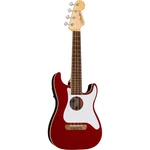 Fender Fullerton Stratocaster Acoustic-electric Ukulele Candy Apple Red. Fixed Price $259.99.