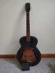 Barclay H1215 Archtop Guitar, Harmony 1960S, Usa. Fixed Price $350.00.