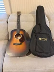 Martin DJR-10 Dreadnought Junior Sunburst Electric Acoustic Guitar. Fixed Price $850.00.