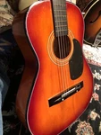 Vintage Harmony Parlor Acoustic Guitar H5422 With Sleeve Case. Fixed Price $189.99.