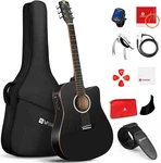 Vangoa VDS-13 Acoustic Electric Guitar Full Size Cutaway Matte Black. Fixed Price $259.99.