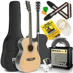 Pyle PEAGKT100 Acoustic Electric Cutaway Guitar And Amp Kit. Fixed Price $193.99.