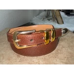 Martin Dingman Belt Womens 32 Top Grain Leather Hand Made Brown Casual Classic. Fixed Price $37.49.