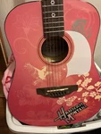 Disney By Washburn Hannah Montana Hmdpa 34 3/4 Pink Acoustic Guitar. Fixed Price $55.55.