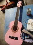First Act Discovery Pink Acoustic Guitar. Fixed Price $44.00.