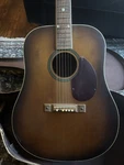 Truetone Dreadnought Vintage Acoustic Guitar 6 String Right-handed W/ Hard Case. Fixed Price $350.00.