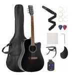 Vevor 41 Cutway Acoustic Guitar Beginner Bundle With Gig Bag For Adult Solo. Fixed Price $119.90.