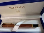 Waterman Paris Fountain Pen Wood Grain Gold Tone Iridium Nib Case. Fixed Price $47.99.