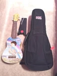 Luna Guitars Aurora Dragon Ukulele With Gig Case Stand. Fixed Price $64.99.