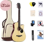 38 Acoustic Beginner Kit Adult Cutaway Guitarra. Fixed Price $144.06.