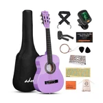 Adm 30 Inch Acoustic Classical Guitar Purple Beginner Kit. Fixed Price $119.97.