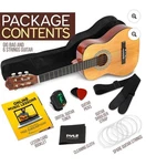 Pyle Pro 34" Classic 6-STRING Acoustic Guitar Kit W/ 18 Frets & Brown Wood Body. Fixed Price $65.00.