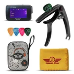 Speedee Music Guitar Tuner Gift Pack Bundle With Capo Picks Cleaning Cloth Pouch. Fixed Price $20.99.