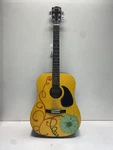 Johnson By Axl Jg-kit-n Dreadnought Acoustic Guitar Custom Painted Floral 6-STR. Fixed Price $39.99.
