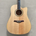 41" Natural Cutaway Acoustic Guitar Solid Spruce Top Bag Bone Nut Silver Tuner. Fixed Price $245.69.