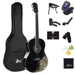 Winzz AF227A 39 Inches Concert Acoustic Acustica Guitar With Full Kit, Rock S.... Fixed Price $143.72.