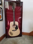 Guitar Display Case Large Mahogany Red Wood Gibson Fender Taylor Martin Cabinet. Fixed Price $359.77.
