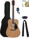 Fender FA-115 Dreadnought Acoustic Guitar Natural W/ Gig Bag. Fixed Price $251.99.