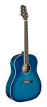 Stagg Acoustic Guitar Slope Shoulder Transparent Blue. Fixed Price $307.65.