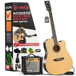 Pyle 40 Inch 6-STRING Electric Acoustic Guitar -w/digital Tuner & Accessory Kit. Fixed Price $136.99.