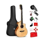Vangoa Acoustic-electric Guitar Cutaway 6-STRING Natural W/ Accessories. Fixed Price $200.00.