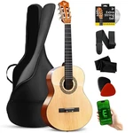 Pyle 6-STRING Classic GUITAR-3/4 Size Scale W/ Digital Tuner & Accessory. Fixed Price $73.99.