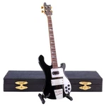 Wooden Miniature Electric Bass Guitar With Stand Case Musical Instru.... Fixed Price $26.31.