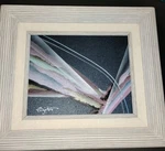 Renowned Artist Elba Alvarez Abstract Mixed Media Painting On Canvas. Vtg. Fixed Price $79.00.