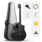 Donner Rising G1 Acoustic Electric Guitar Carbon Fiber + All Accessories Black. Fixed Price $169.99.