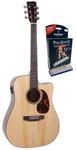 Recording King RD-G6-CFE5 Acoustic Electric Guitar And Hohner Pentaharp Bundle. Fixed Price $379.99.