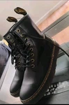 Dr Martin Combat Boots Size 7 Black Leather Great Condition Pre-owned No Box. Fixed Price $49.00.