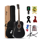 Winzz Acoustic Guitars Full Size, 4/4 Folk For Beginners Adults, Acous.... Fixed Price $162.53.