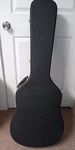 Deluxe Wood Hardshell Case For Acoustic Round Hole Guitar, 46", Black. Fixed Price $99.00.