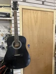 Harmony H106B Acoustic Guitar In Black. Fixed Price $199.00.