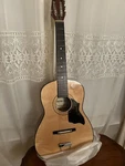 Rare Beautiful Vintage 1970 Gremlin G10S Acoustic Guitar With Case, Never Used. Fixed Price $125.00.