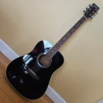 Carlo Robelli CW4102EQB Black Acoustic-electric 6 String Guitar W/hardshell Case. Fixed Price $157.95.