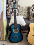Best Choice Products SKY120 Beginners Acoustic Guitar Set - Blue. Fixed Price $50.00.