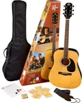 Rogue RD80PK Dreadnought Acoustic Guitar Pack *distressed Pkg. Fixed Price $129.99.