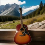Vintage 1970'S Gibson Copy Japaneserepro 01010 Sunburst Hummingbird Never Gigged. Fixed Price $267.87.