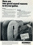 1973 Print Ad Of Hohner Contessa Acoustic Guitar & Harmonica. Fixed Price $9.99.