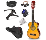 Master Play 30IN Left Handed Wood Guitar Natural Finish Case Accessories. Fixed Price $74.99.