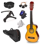 Left-handed 30" Wood Guitar With Case & Accessories For Kids/teens/beginners. Fixed Price $58.81.
