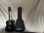 Sx Acoustic Guitar Black W/gig Bag. Fixed Price $125.00.