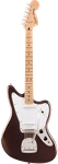 Fender Squier Affinity Series Jaguar White Pickguard, Mystic Metallic Brow. Fixed Price $449.99.